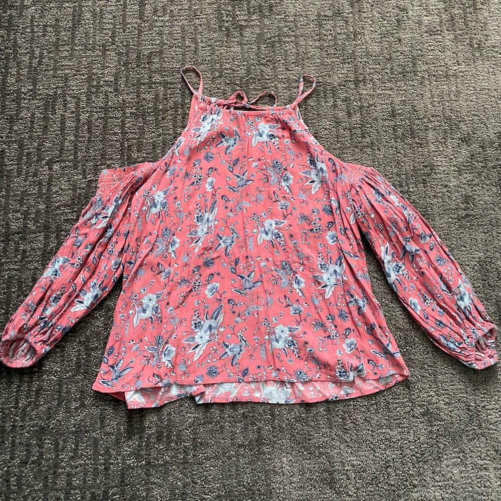 American Eagle off the shoulder floral top